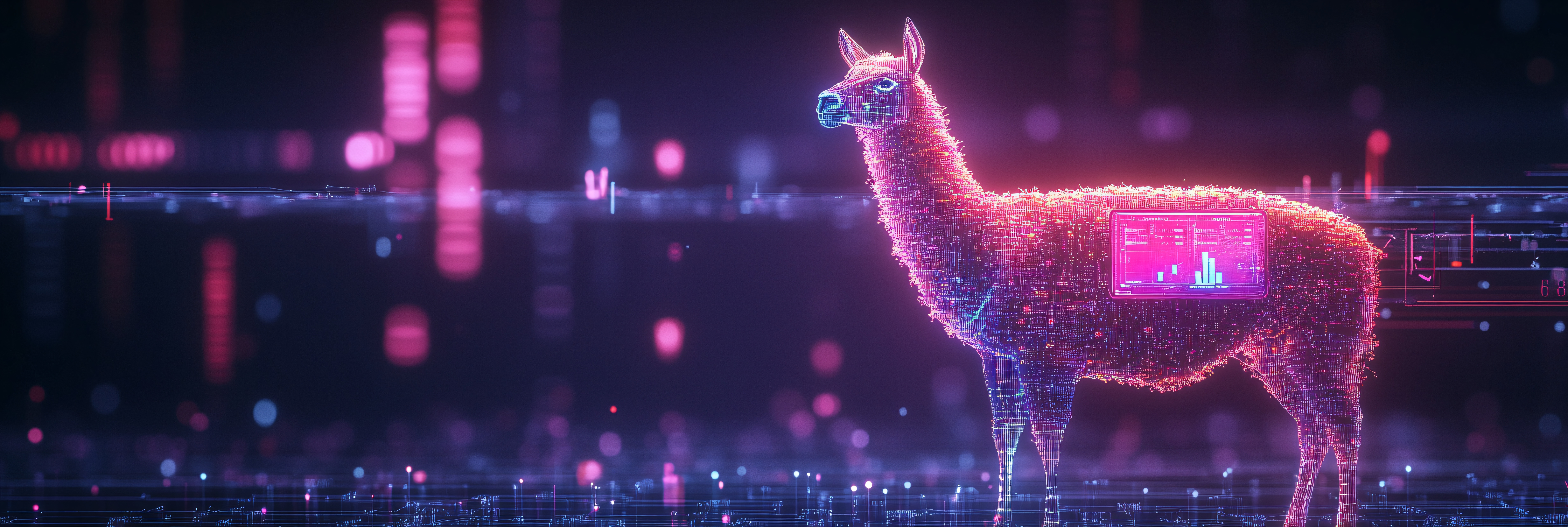 A drawing of a llama.